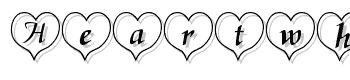 Heartwhite-Becker font